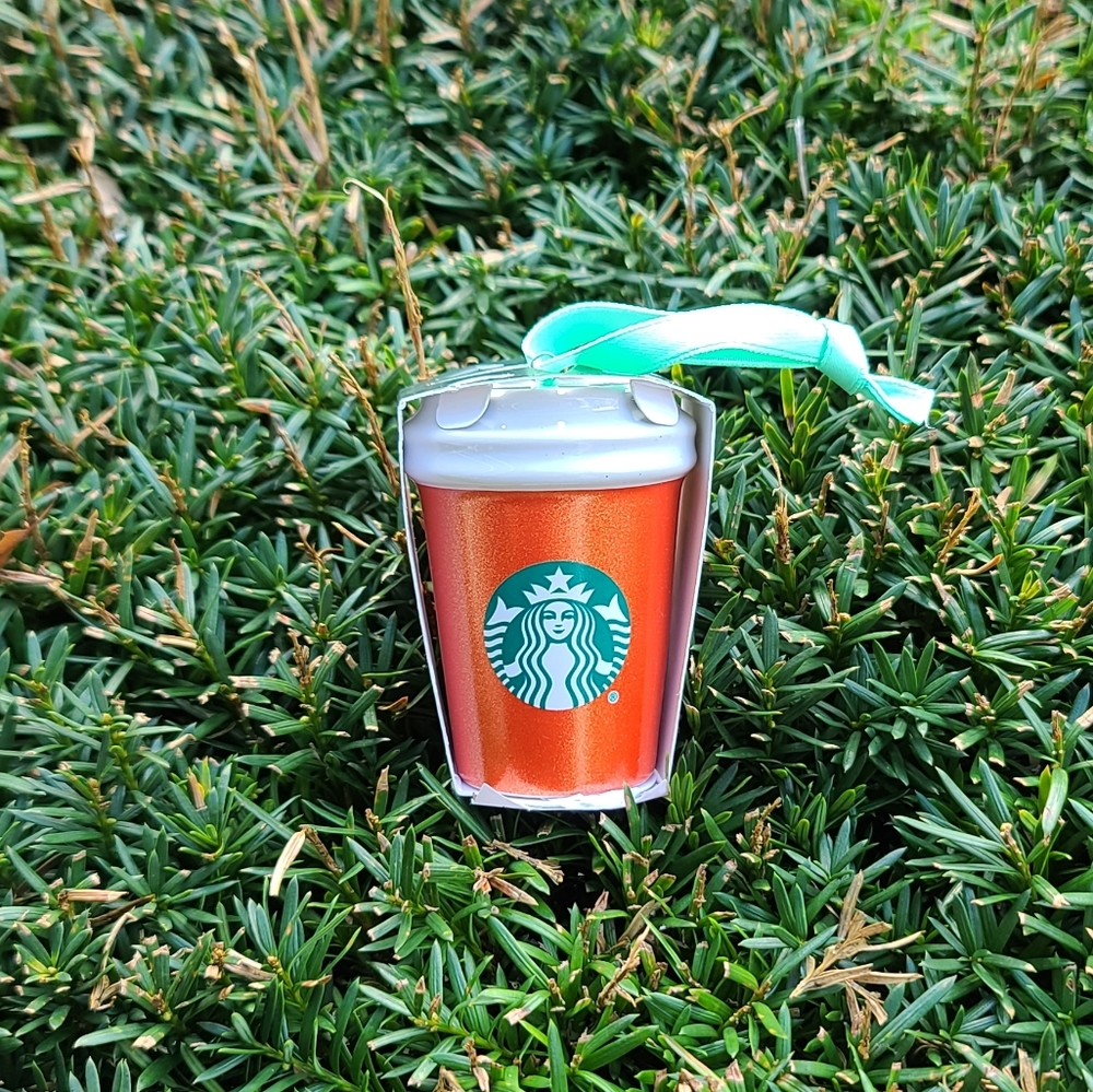 Red Ceramic Starbucks Holiday Ornament